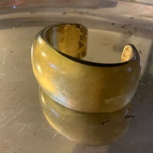 Beautiful enamel and gold leaf bangle bracelet. Sold at Nordstrom.